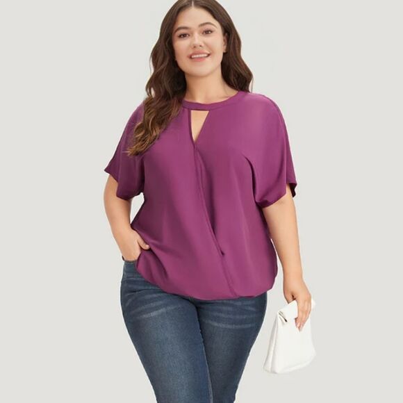 NWT BloomChic keyhole wrap top 18/2X - Picture 1 of 12
